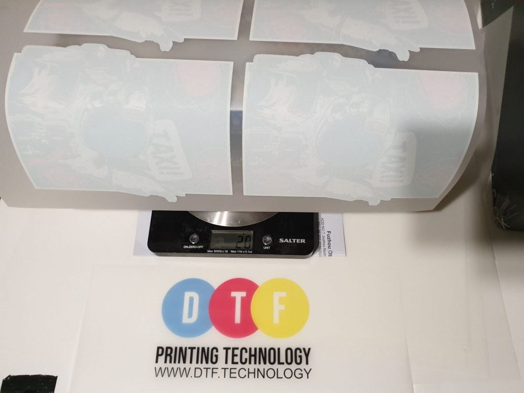 dtf printing powder ink usage